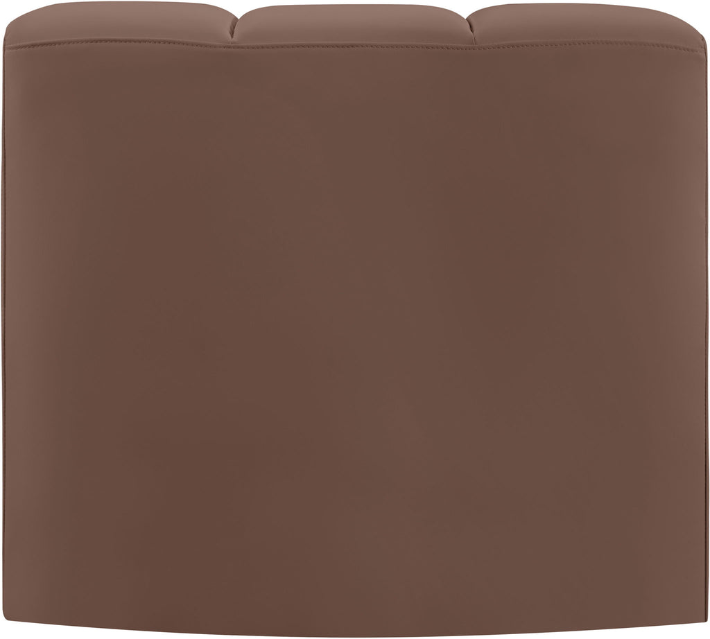 Arc - Faux Leather Curved Corner Chair