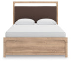 Kinlanni - Queen Upholstered Panel Bed - Tan