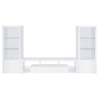 Jude - 3 Piece TV Entertainment Center - White High Gloss
