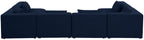 Cube - Linen 6 Piece Modular Armless Sectional