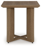 Serene Bay - Square End Table - Dark Brown