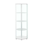 Zahavah - 4-Shelf Hexagonal Clear Glass Curio Cabinet