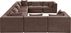Stellar - 8 Piece Chenille Fabric Upholstered Modular Sectional