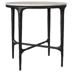 Hermas - Round Marble Coffee And End Table Set