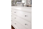 Pompei - 4 Piece Queen Bedroom Set (Bed With LED, Dresser, Mirror, Nightstand) - White