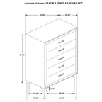 Melody - 5-Drawer Bedroom Chest