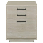 Loomis - 3-Drawer Home Office File Cabinet - Whitewashed Gray