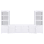 Laughlin - 3-piece Entertainment Center TV Stand - White
