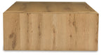 Bracken - Rectangular Cocktail Table - Light Brown