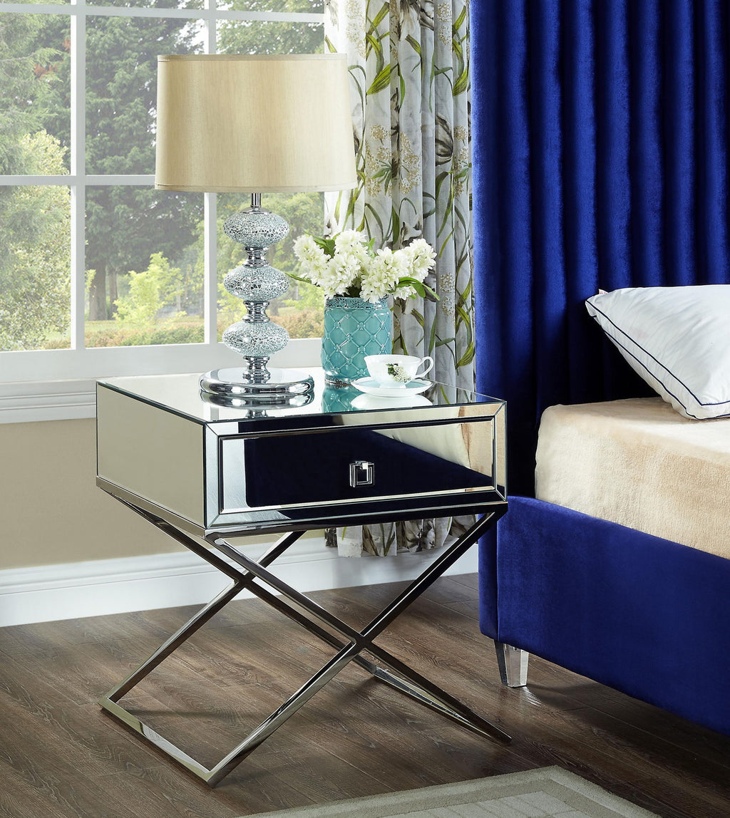 Lynn - Side Table - Chrome