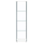 Bellatrix - 4-Shelf Clear Glass Curio Cabinet