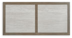Rainier Ranch - Rectangle Dining Table With Umbrella Option - Brown / Beige