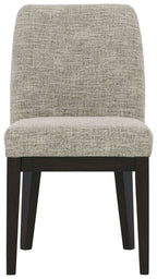 Burkhaus - Dining UPH Side Chair (Set of 2) - Beige / Dark Brown