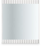 Modernist - Mirror With Stainless Steel Base - White