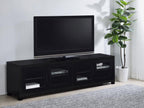 Jupiter - 4 Door Engineered Wood TV Stand - Black