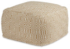 Adamont - Pouf - Tan / Ivory