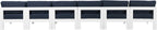 Nizuc - Outdoor Patio 6 Seat Armless Modular Sofa With White Frame