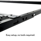 Twin Over Full Adjustable Bed Frame - Wheels