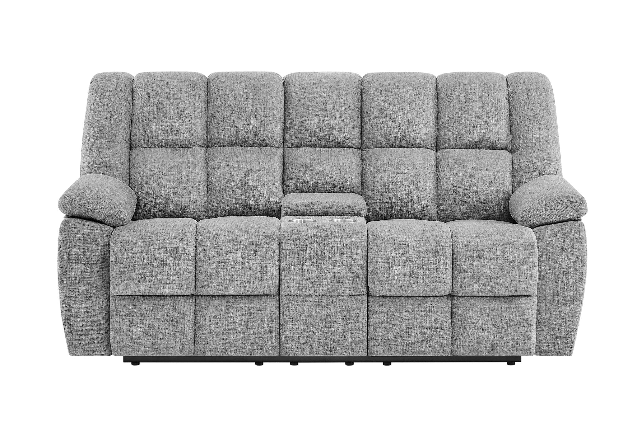 U6000 - Console Reclining Loveseat - Smoke
