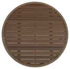 Amaris - Round Dining Table - Brown / Black