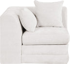 Stellar - Chenille Fabric Upholstered Modular Corner Chair