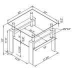 Dyer - Rectangular Coffee Table Set