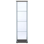 Bellatrix - 4-Shelf Clear Glass Curio Cabinet