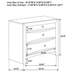 Briana - 2-Drawer Nightstand - Black
