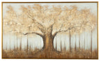 Dalewick - Wall Art - Brown / Gray / Gold Finish