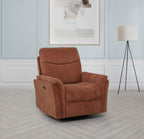 Adler - Upholstered Power Swivel Glider Recliner