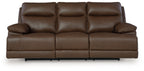 Vonryan - Power Reclining Sofa With Adj Headrest - Tobacco