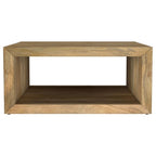 Benton - Square Solid Mango Wood Coffee Table - Natural
