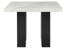 D04 White Bar Table And Four D8685 Bar Stools - White / Gray