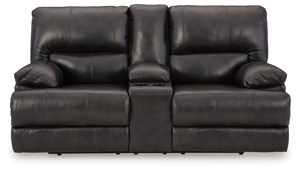 Mountainous - Power Reclining Loveseat With Console /Adj Headrest - Eclipse