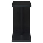 Clower - Engineered Wood C-Shaped Sofa Side Table
