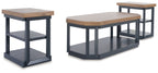 Landocken - Occasional Table Set (Set of 3) - Brown / Blue