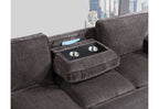 U0203 - Reversible Pull Out Sofa Bed - Dark Gray
