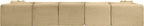 Shaggy - 7 Piece Modular U-Shaped Armless Sectional