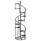Roseglen - 8-Shelf Staircase Bookshelf - Rustic Brown