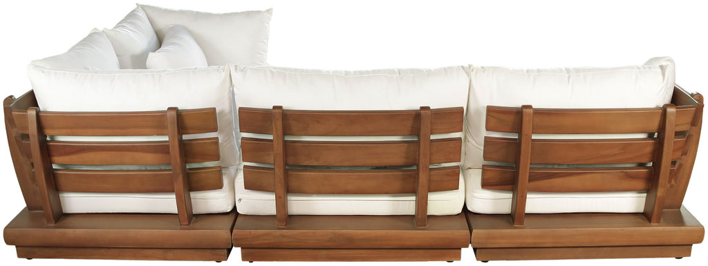 Mirella - 4 Piece Water Resistant Fabric Outdoor Patio Modular Sectional