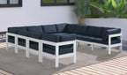 Nizuc - Outdoor Patio 10 Piece Modular Sectional With White Frame