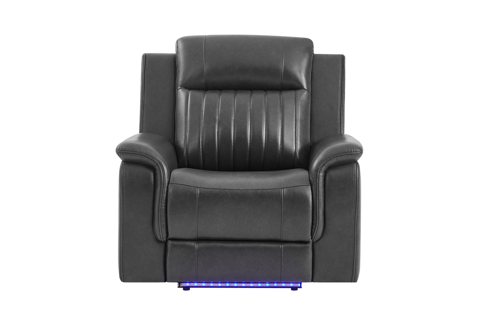 U8879 - Power Recliner With LED - Charcoal