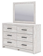 Cayboni - Dresser And Mirror - Whitewash