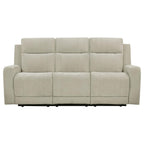 Kennett - Chenille Upholstered Power Reclining Sofa - Ivory
