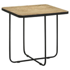 Elyna - Square Stone Top Accent Side Table - Beige