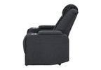 U8000 - Power Recliner With Power Headrest & LED Light - Black