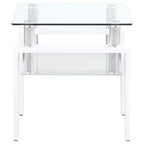 Dyer - 1-Shelf Rectangular Glass Top Table