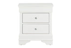 Pompei - Croc Nightstand - Metallic White
