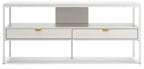 Deznee - Large TV Stand - White