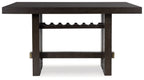 Burkhaus - Rectangular Dining Room Counter Table - Dark Brown